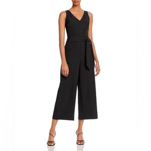 Sam Edelman Cropped Wide Leg Black Jumpsuit